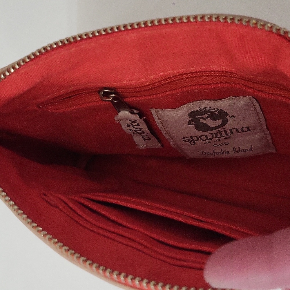 Spartina 449 Outer Banks Map Wristlet - Blue and Tan - Picture 4 of 7